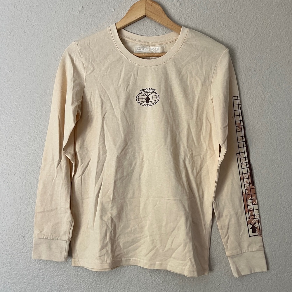 Dutch Bros Cream Long Sleeve Tee
